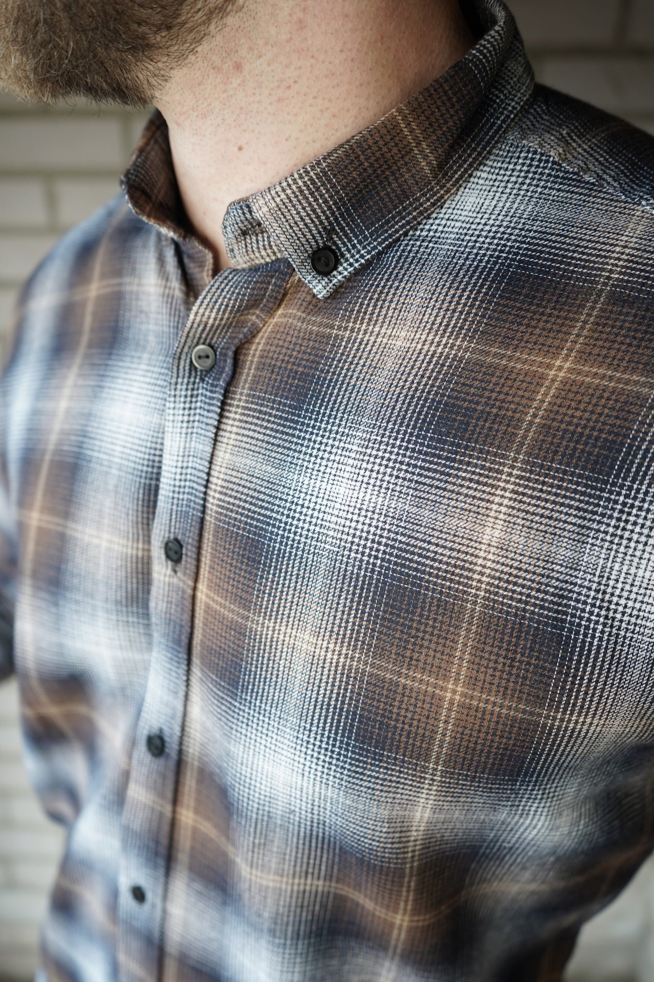 EARTH BROWN Lightweight Flannel