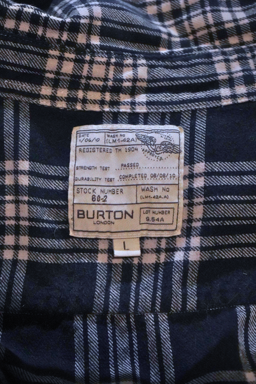 Burton London Mens Flannel Shirt