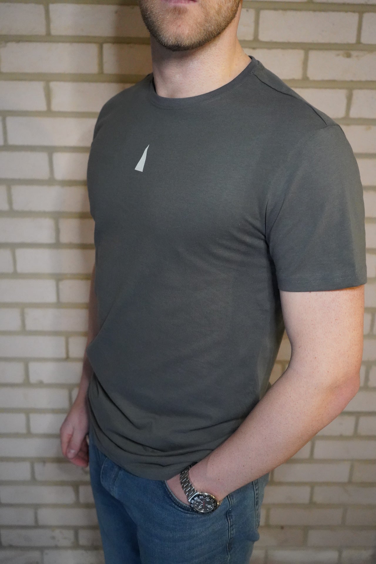 GREY Triangle t-shirt mens