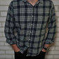 Used mens check shirt black