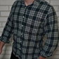 used Black mens check shirt