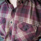 mens red check summer shirt front pockets