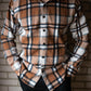 mens tan check shirt front 