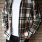 mens green check shirt open