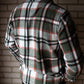 mens green check shirt pattern