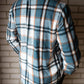 mens light blue flannel back